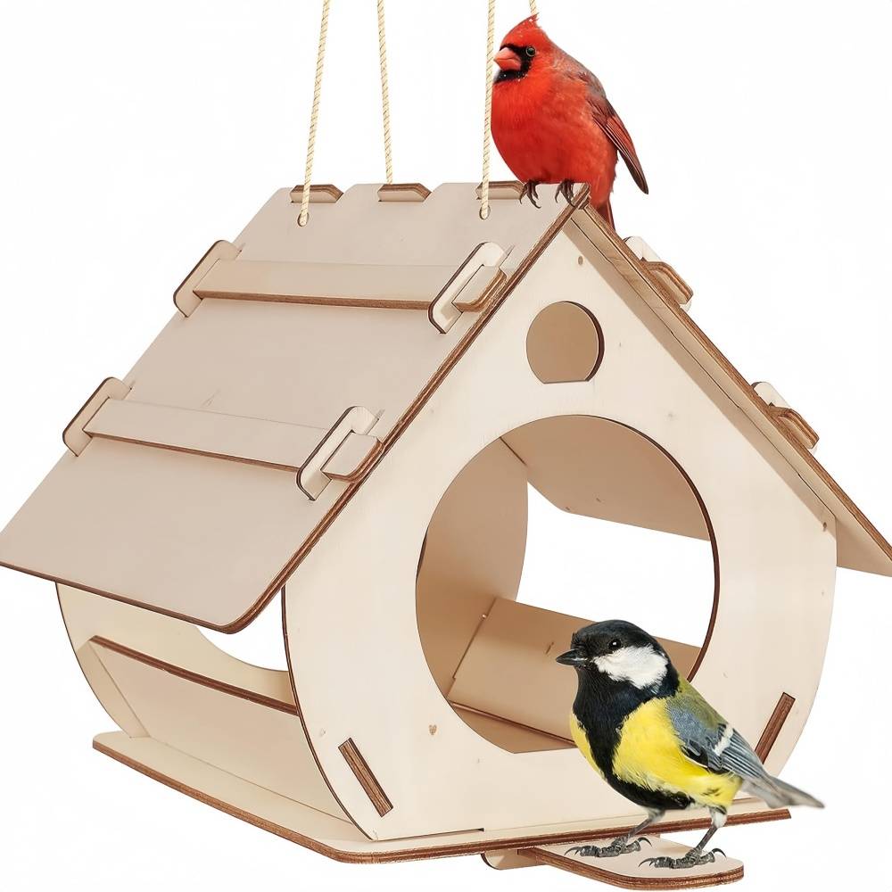 Nid d'oiseau en bois pour extérieur IntiMeg - Jardiland