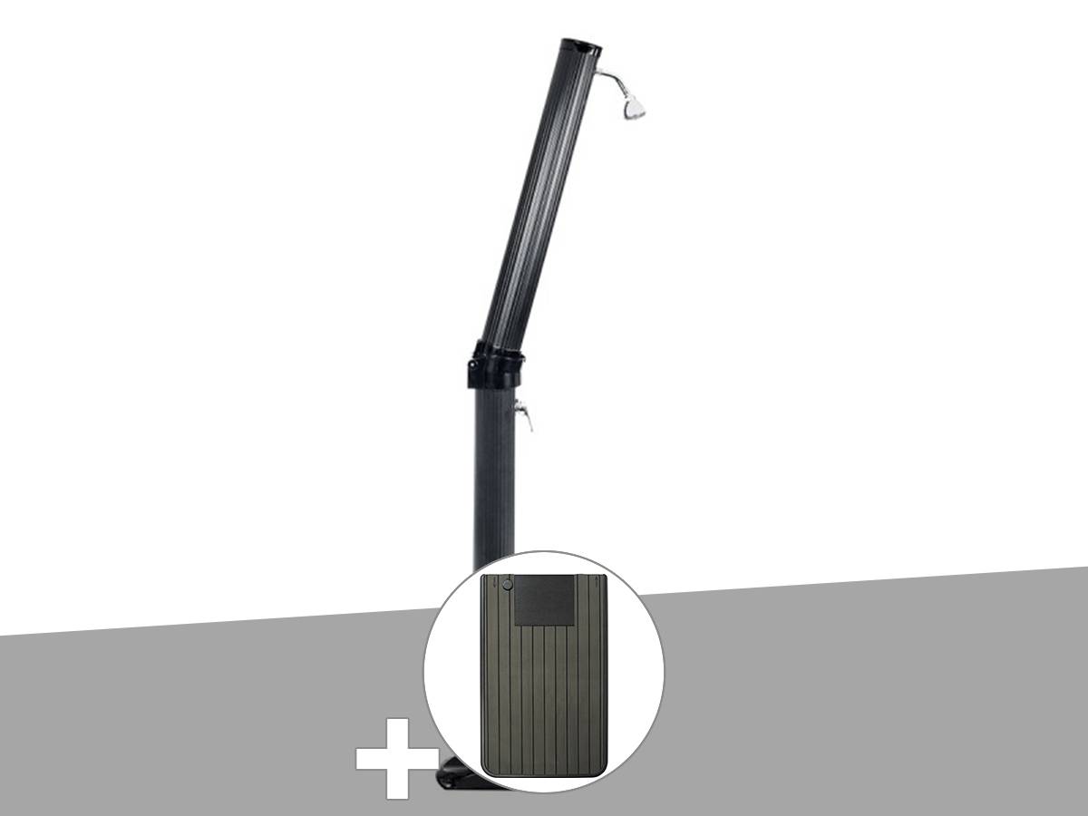 Ubbink - Douche solaire 23 L Solaris Xtra + Plancher solaire Anthracite - Ubbink