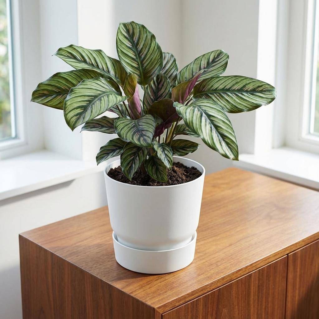 Pot de fleurs elho Greenville rond blanc - D.20cm - Image 5