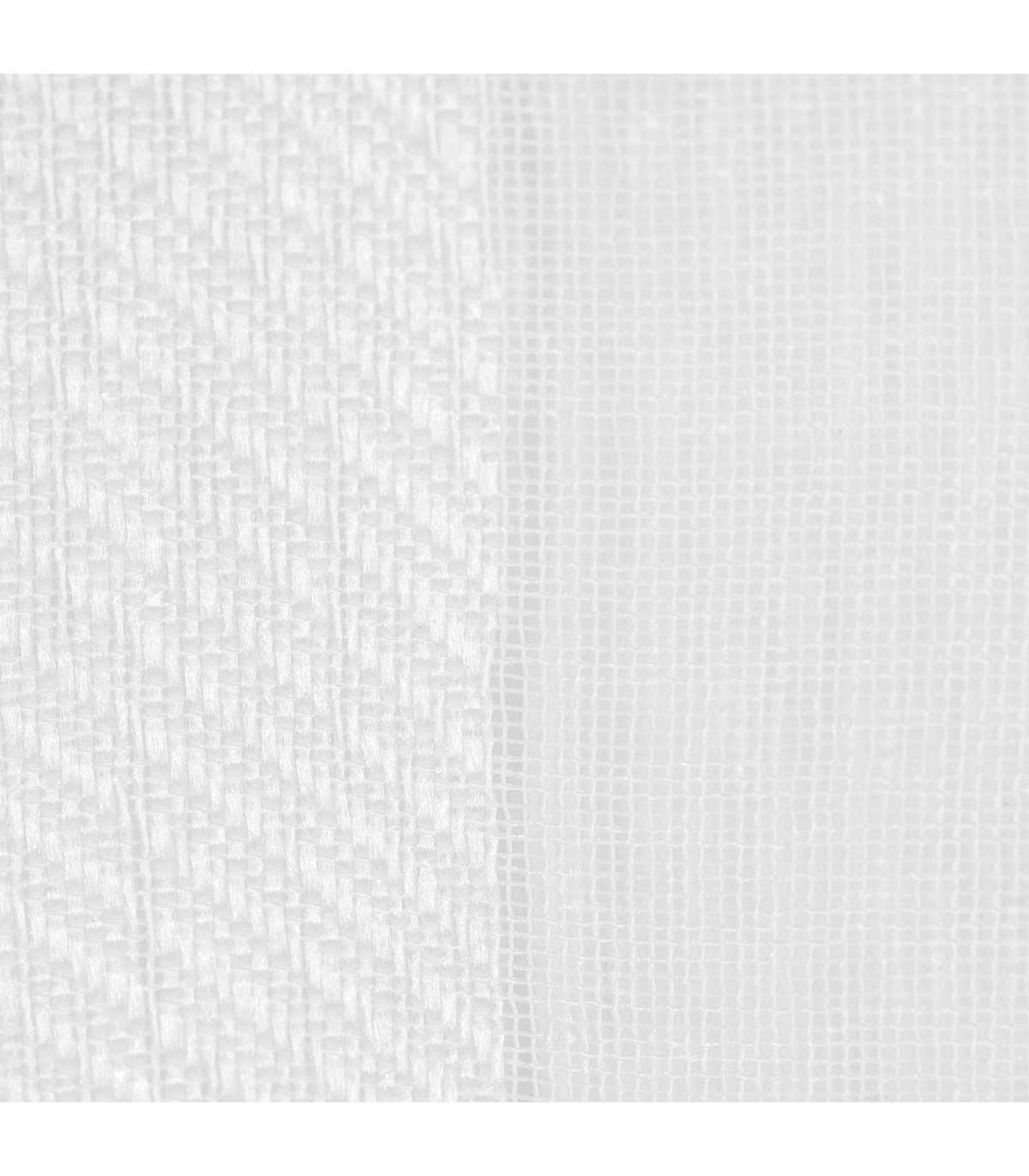Voilage à œillets Blanc motif  lignes verticales 140 x 240 cm - Imagen 3