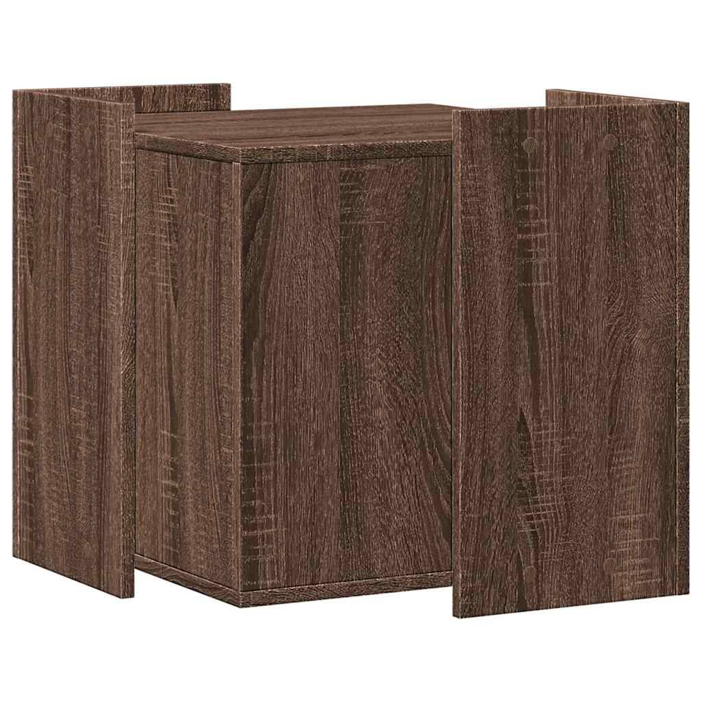 Meuble de bac à litière pour chat bois d'ingénierie chêne marron 53 x 53 x 51 cm - PANGIVO - Image 5