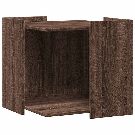 Meuble de bac à litière pour chat bois d'ingénierie chêne marron 53 x 53 x 51 cm - PANGIVO - Image 2