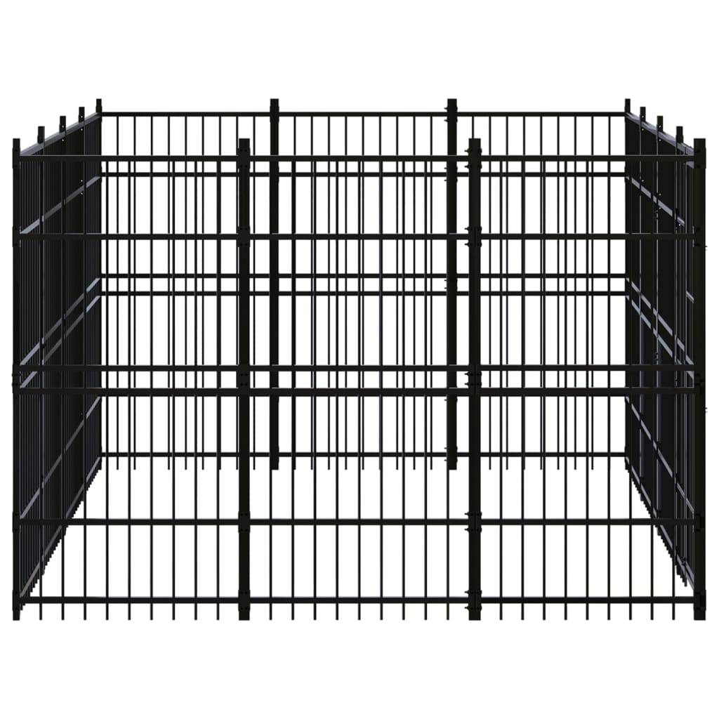 Vidaxl - Chenil d'extérieur pour chiens Acier 11,06 m² vidaXL 3097975 - Imagen 4