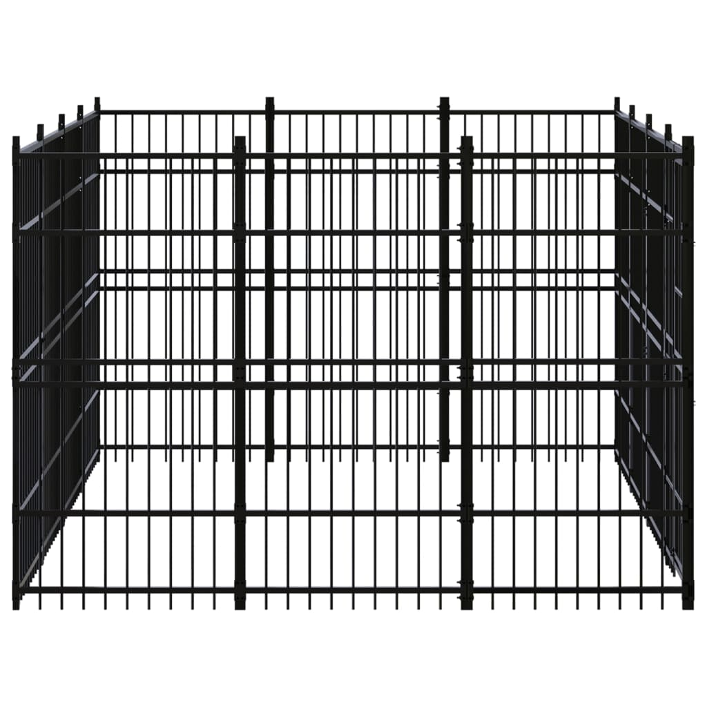 Vidaxl - Chenil d'extérieur pour chiens Acier 11,06 m² vidaXL 3097975 - Imagen 3