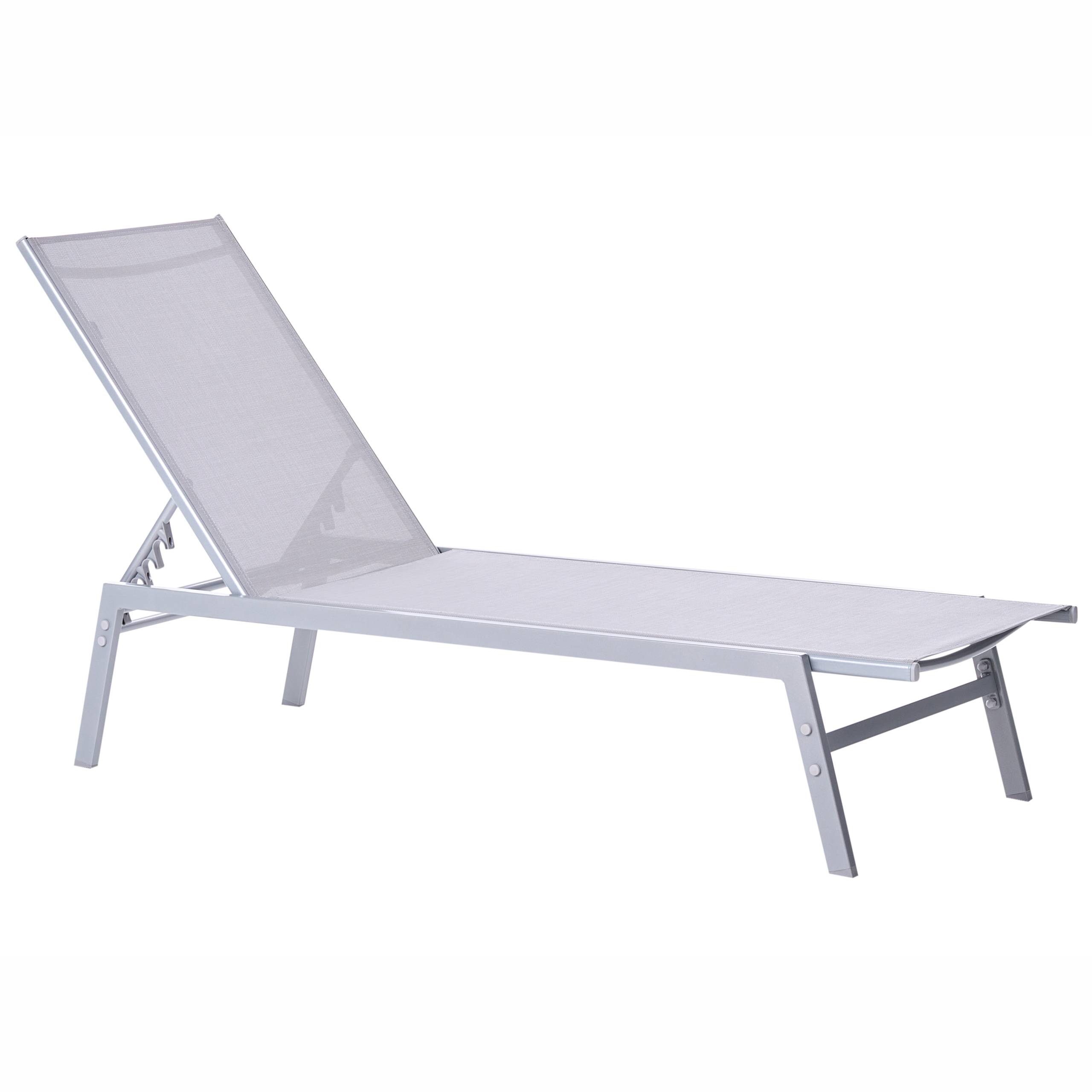 Beliani - Chaise longue Acier Gris NOLI - Beliani - Imagen 2