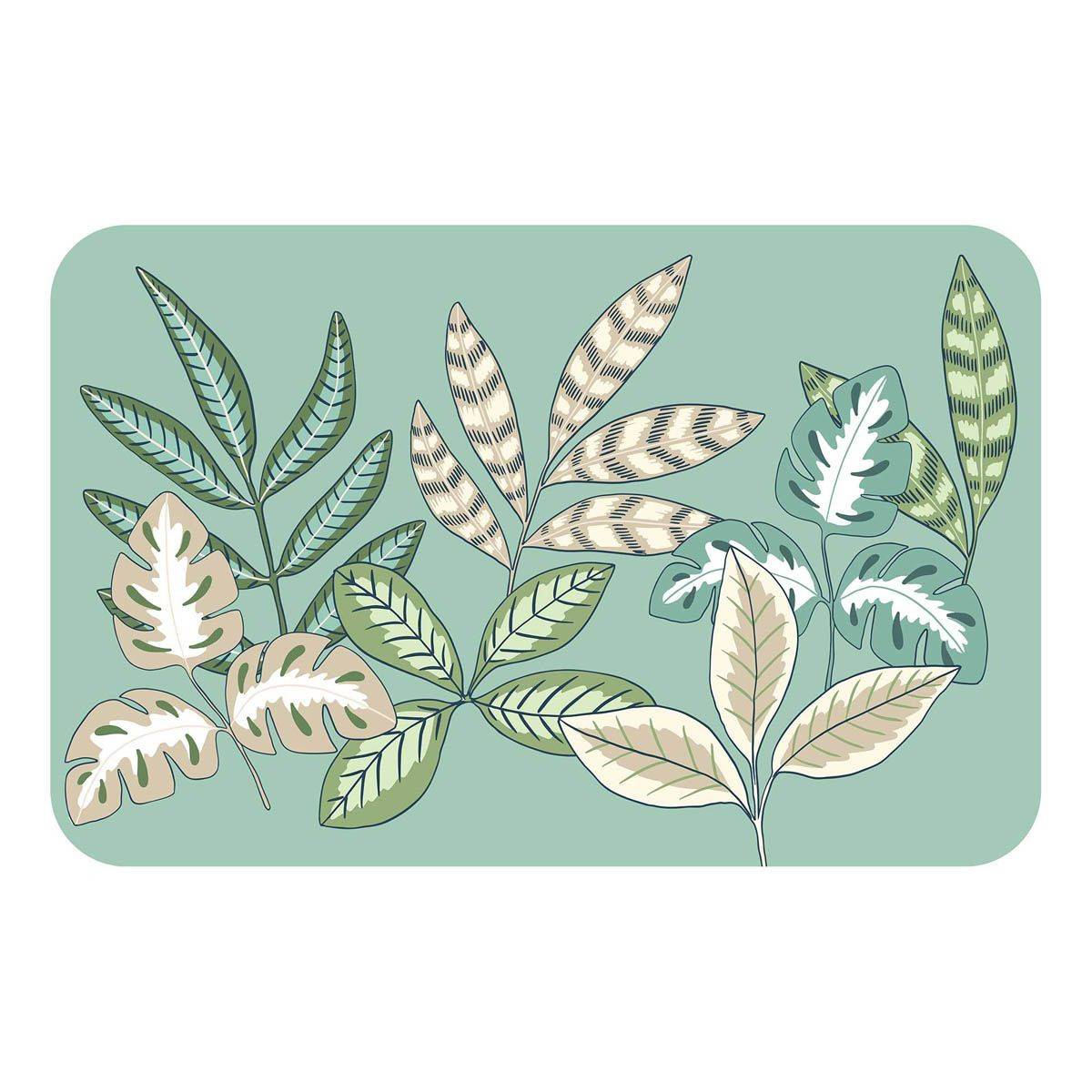 Paris Prix - Set de Table Imprimé "Beautaline" 28x44cm Vert - Image 1