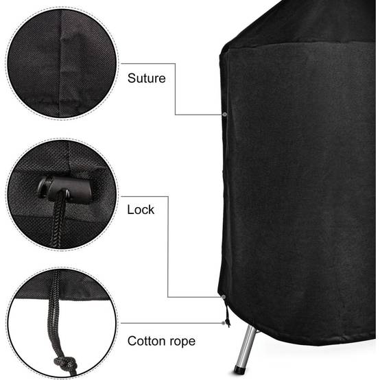 Housse de Protection Barbecue Charbon 57cm Imperméable et Respirante - Living123 - Image 2
