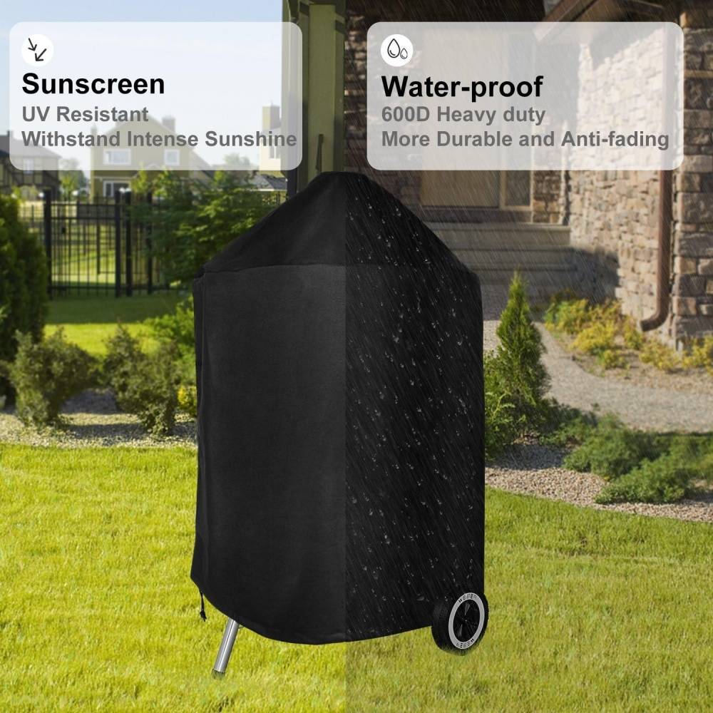 Housse de Protection Barbecue Charbon 57cm Imperméable et Respirante - Living123 - Image 5