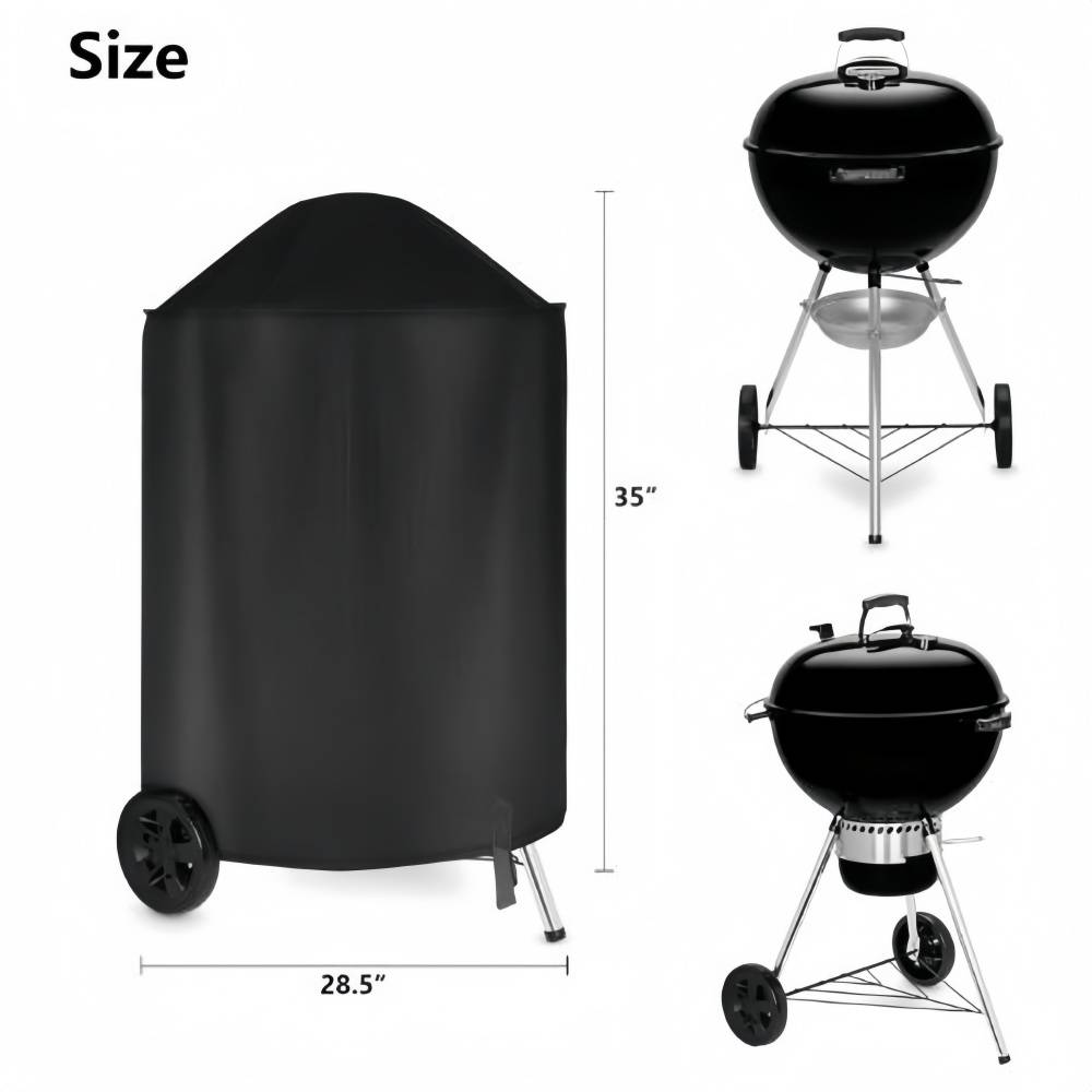 Housse de Protection Barbecue Charbon 57cm Imperméable et Respirante - Living123 - Image 3