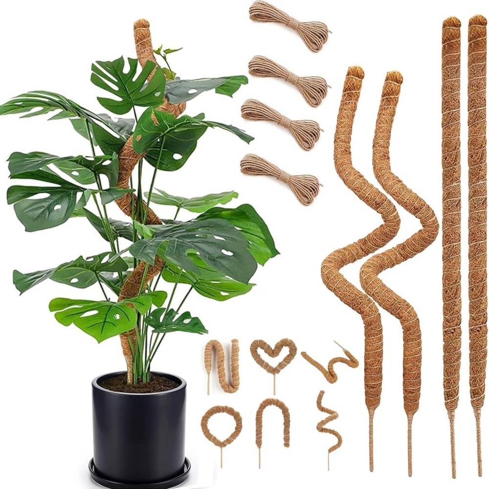 Tuteur en coco flexible et transformable pour les plantes 60CM Paquet de 2 MCBOSON - Image 1