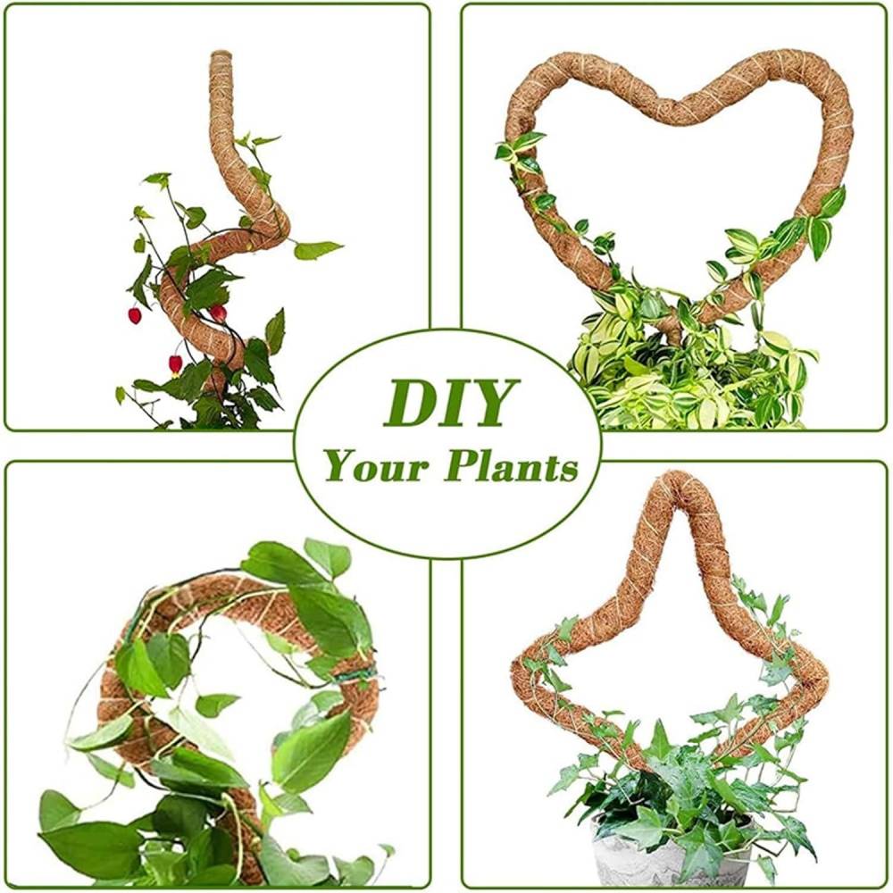 Tuteur en coco flexible et transformable pour les plantes 60CM Paquet de 2 MCBOSON - Image 7