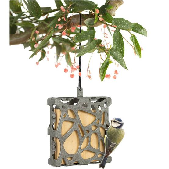 Mangeoire Anna recyclé 13 x 15 cm, support à bloc de graisse pour oiseaux - Image 1