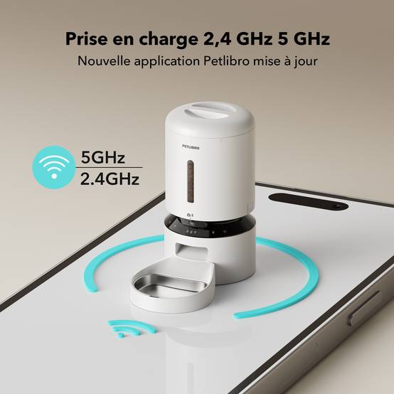 Petlibro Distributeur automatique de croquettes avec caméra Granary Blanc - Image 3