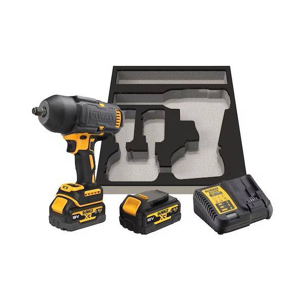 Boulonneuse ½” avec coque DEWALT XR 18V 5.0Ah Brushless 1396 Nm - 2 batteries, chargeur - DCF900P2G-QW - Image 4