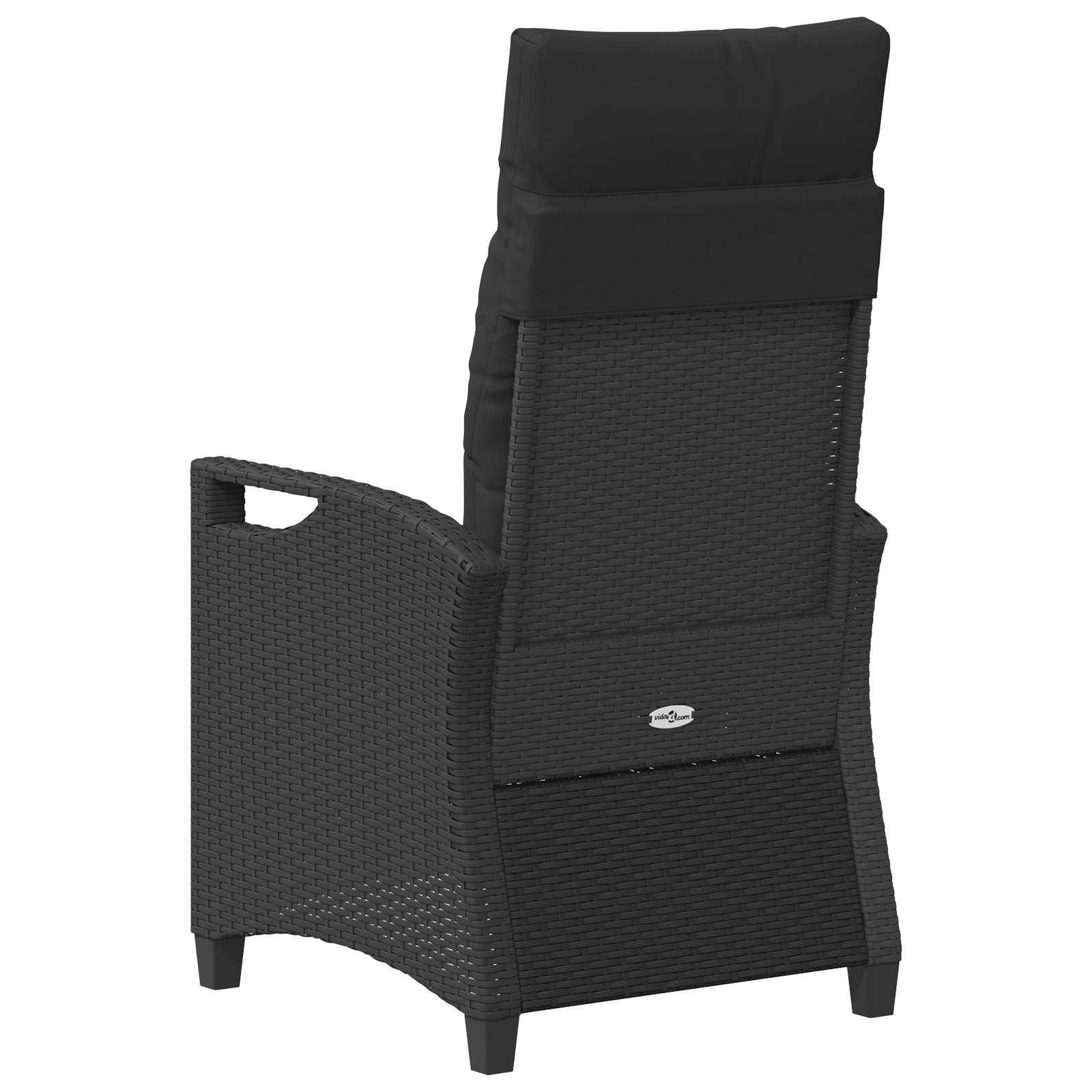 Chaises de jardin acier et polyester noir 56 x 64 x 94 cm - PANGIVO - Image 7