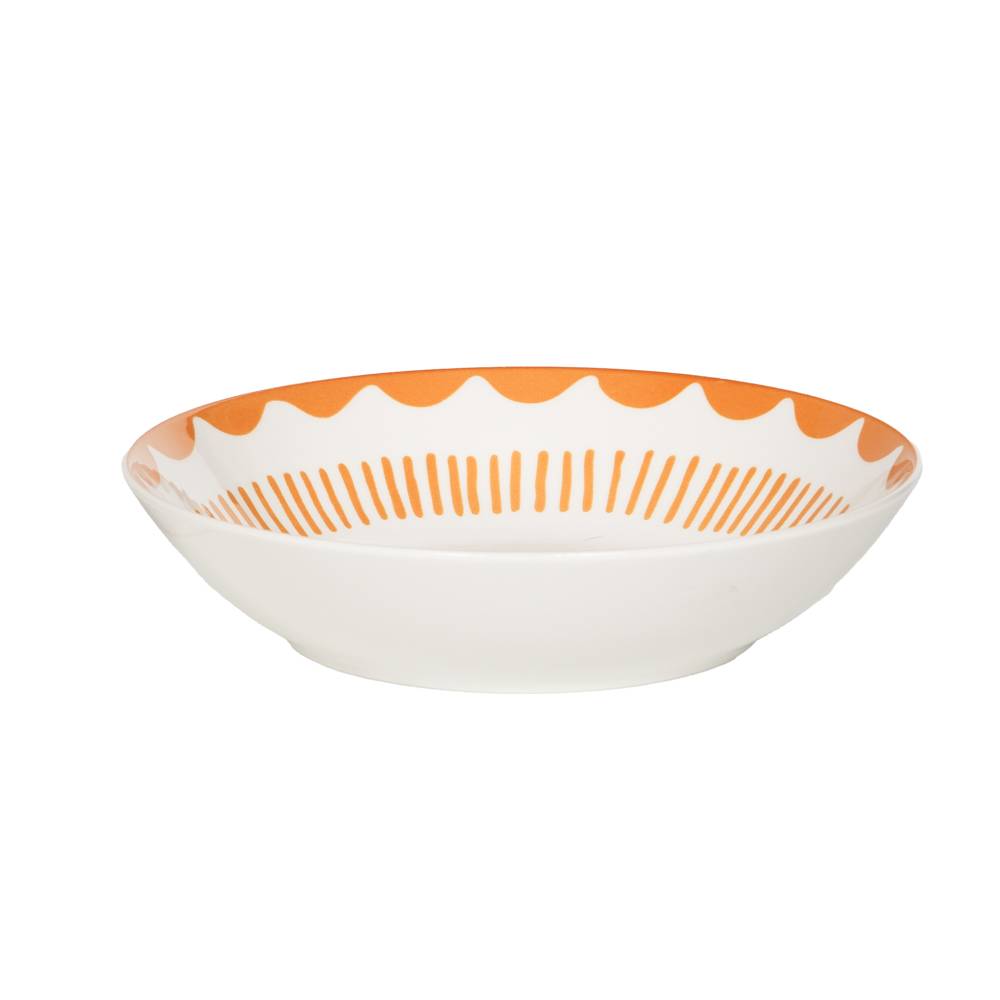 Assiette creuse Tamara orange 20 cm (lot de 6)