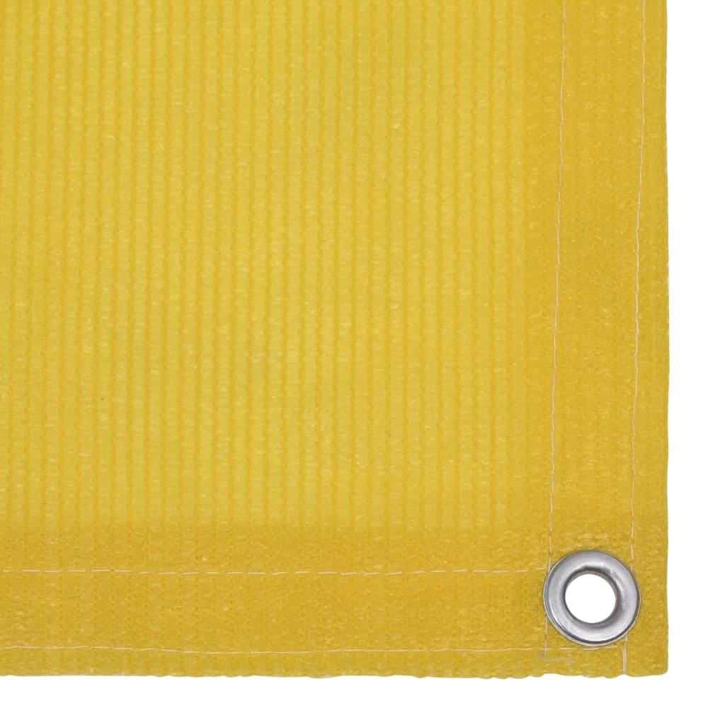 Helloshop26 - Écran de balcon brise pare vue protection confidentialité 75 x 500 cm PEHD jaune - Imagen 3