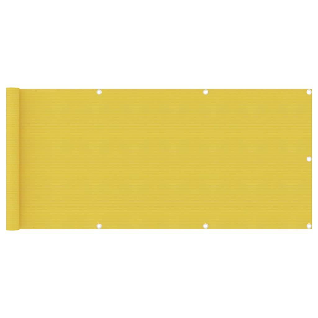 Helloshop26 - Écran de balcon brise pare vue protection confidentialité 75 x 500 cm PEHD jaune - Imagen 1