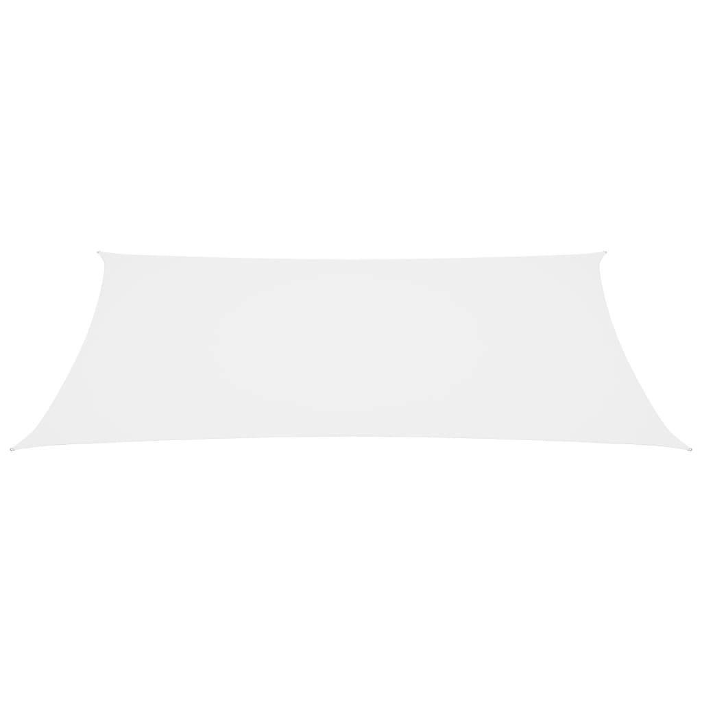 Helloshop26 - Voile toile d'ombrage parasol tissu oxford rectangulaire 4 x 7 m blanc - Imagen 2