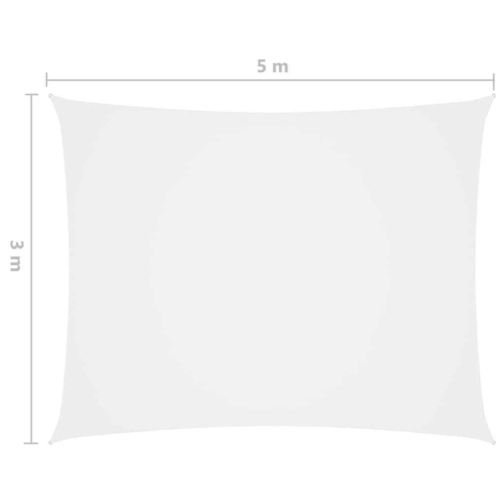 Helloshop26 - Voile toile d'ombrage parasol tissu oxford rectangulaire 3 x 5 m blanc - Imagen 6
