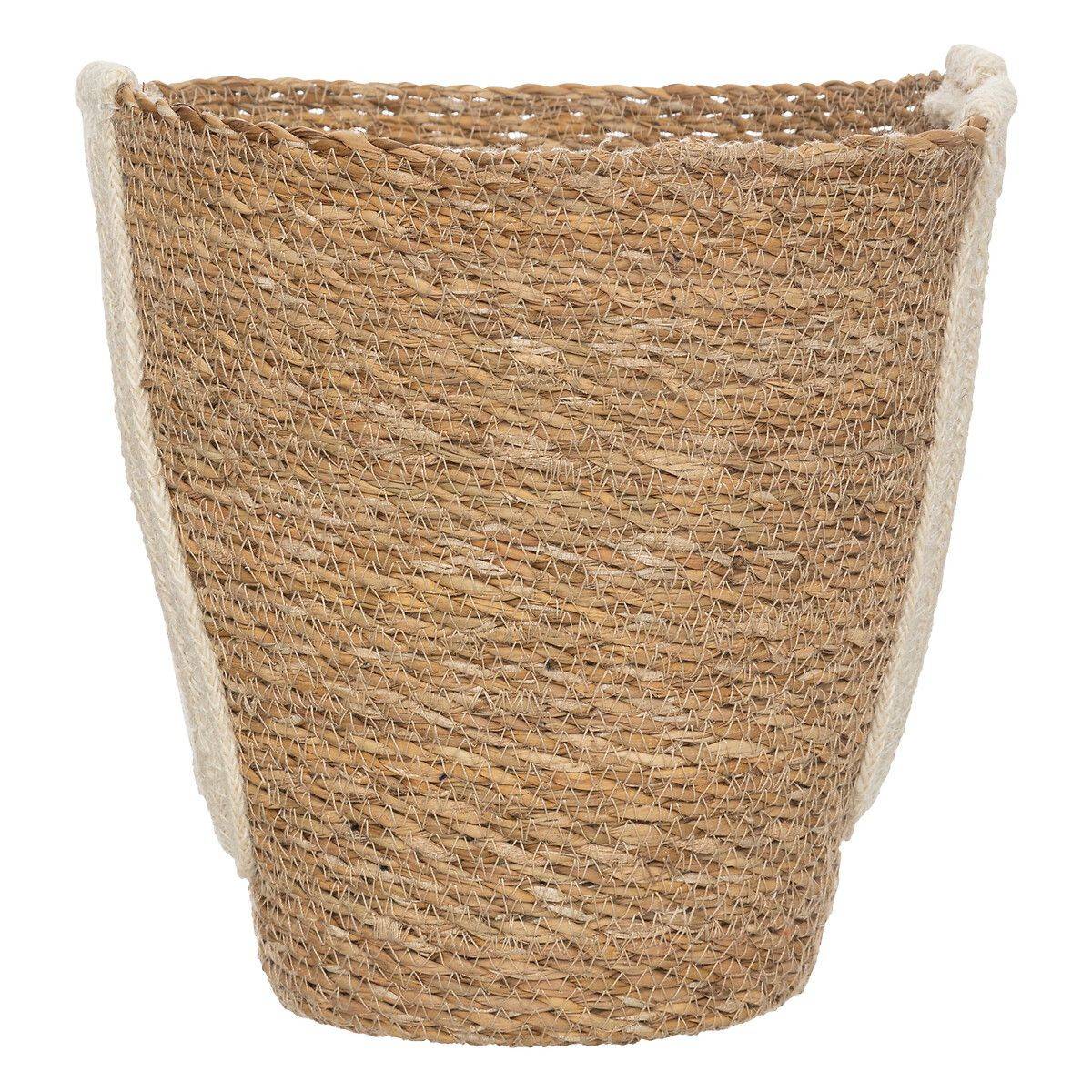 Lot de 3 Paniers de rangement en Jute et Coton coloré D 35 D 30 et D 25 cm - Imagen 7