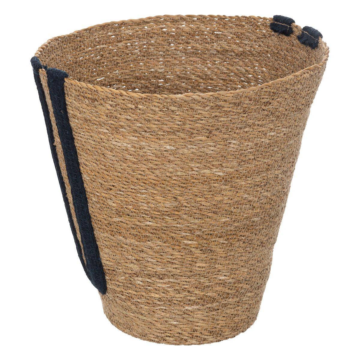 Lot de 3 Paniers de rangement en Jute et Coton coloré D 35 D 30 et D 25 cm - Imagen 6