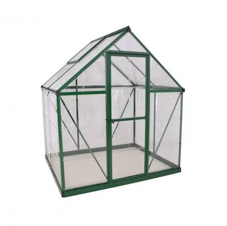 Canopia - Serre de jardin en polycarbonate Hybrid  2,33 m², Couleur Argent, Ancrage au sol Non - Imagen 4