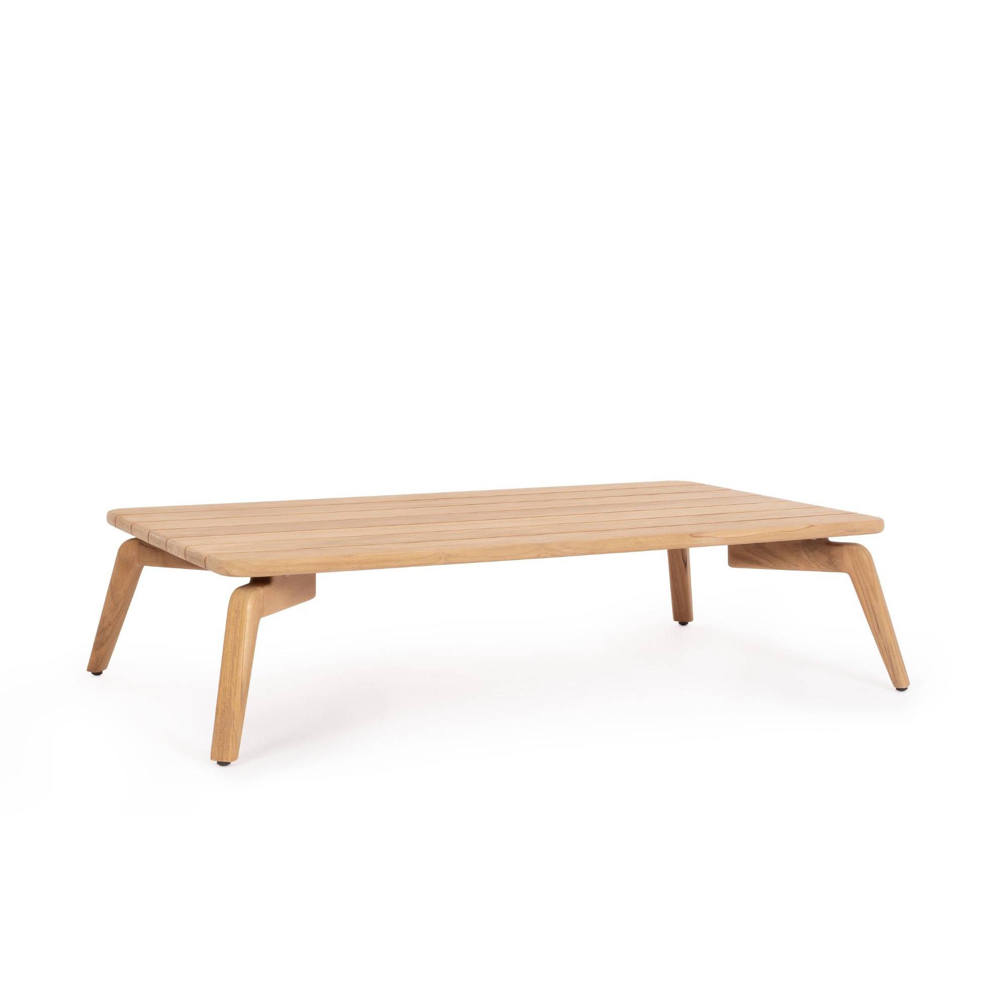 Autre - Table basse de jardin rectangulaire en teck L120 - BREHAT - Imagen 4