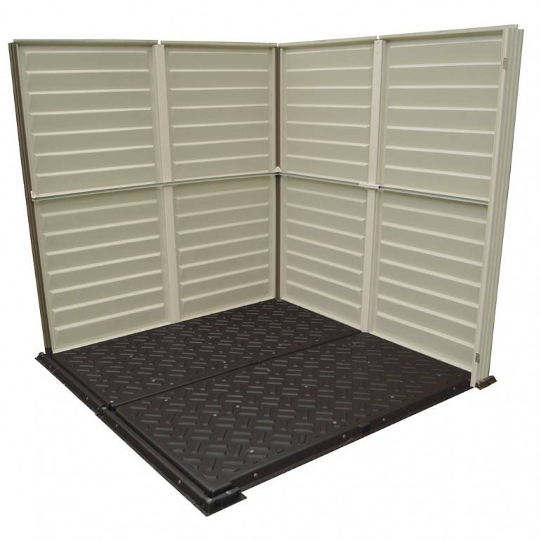 Duramax - Storemate Plus Abri de Jardin en PVC 190 x 190 x 213 cm Gris Clair et foncé - Image 8