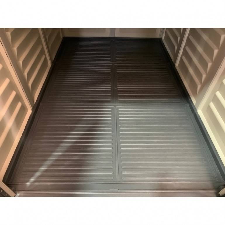 Duramax - Storemate Plus Abri de Jardin en PVC 190 x 190 x 213 cm Gris Clair et foncé - Image 10
