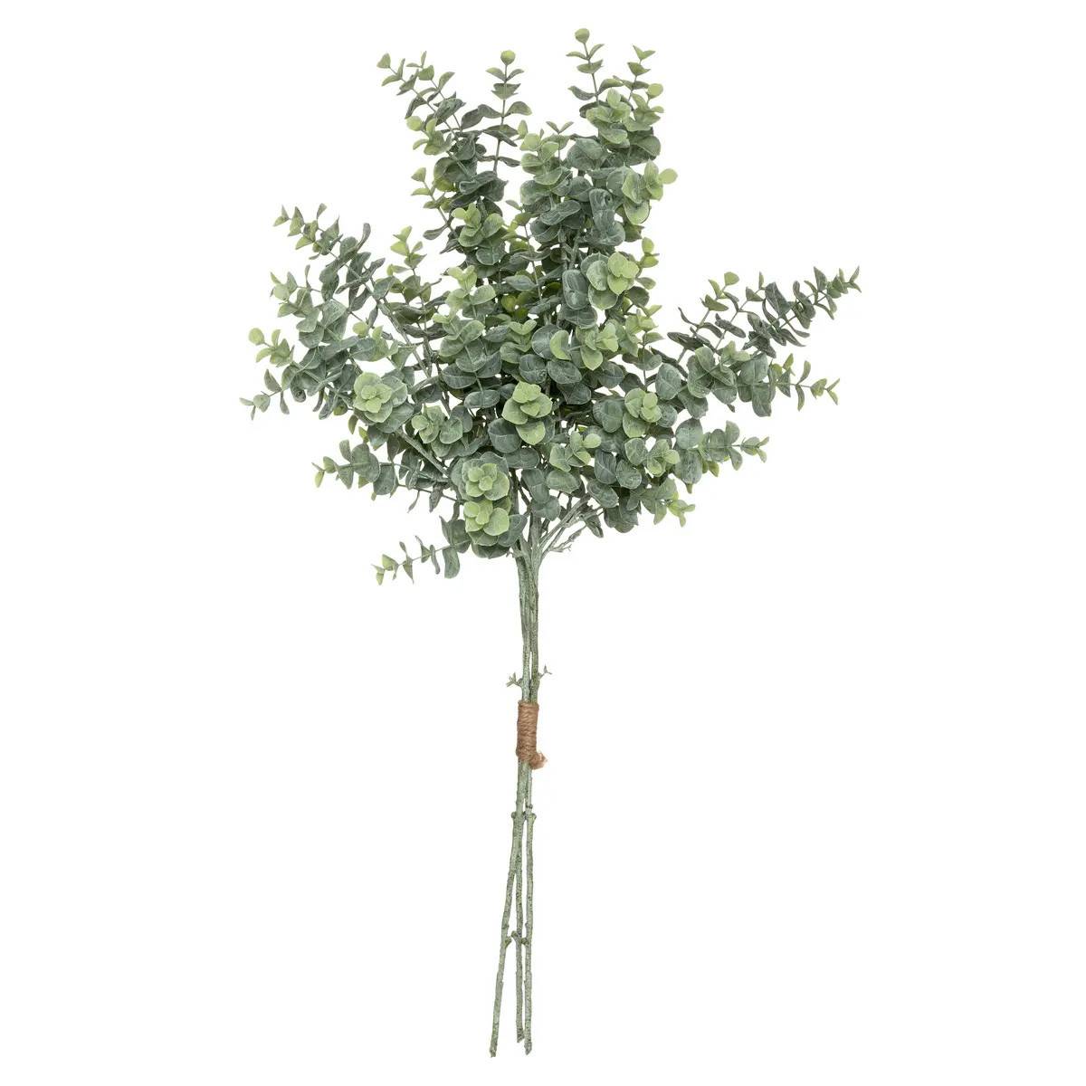 Plante Artificielle "Bouquet Eucalyptus" 63cm Vert - Image 1