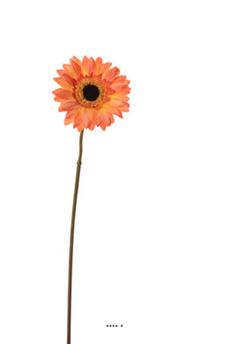 Artificielles - Gerbera artificiel H 36 cm D 8 cm superbe Orange clair - couleur: Orange clair