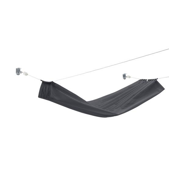 Helloshop26 - Voile d'ombrage rétractable SPF 50 hydrofuge 140 x 420 cm gris foncé - Imagen 2