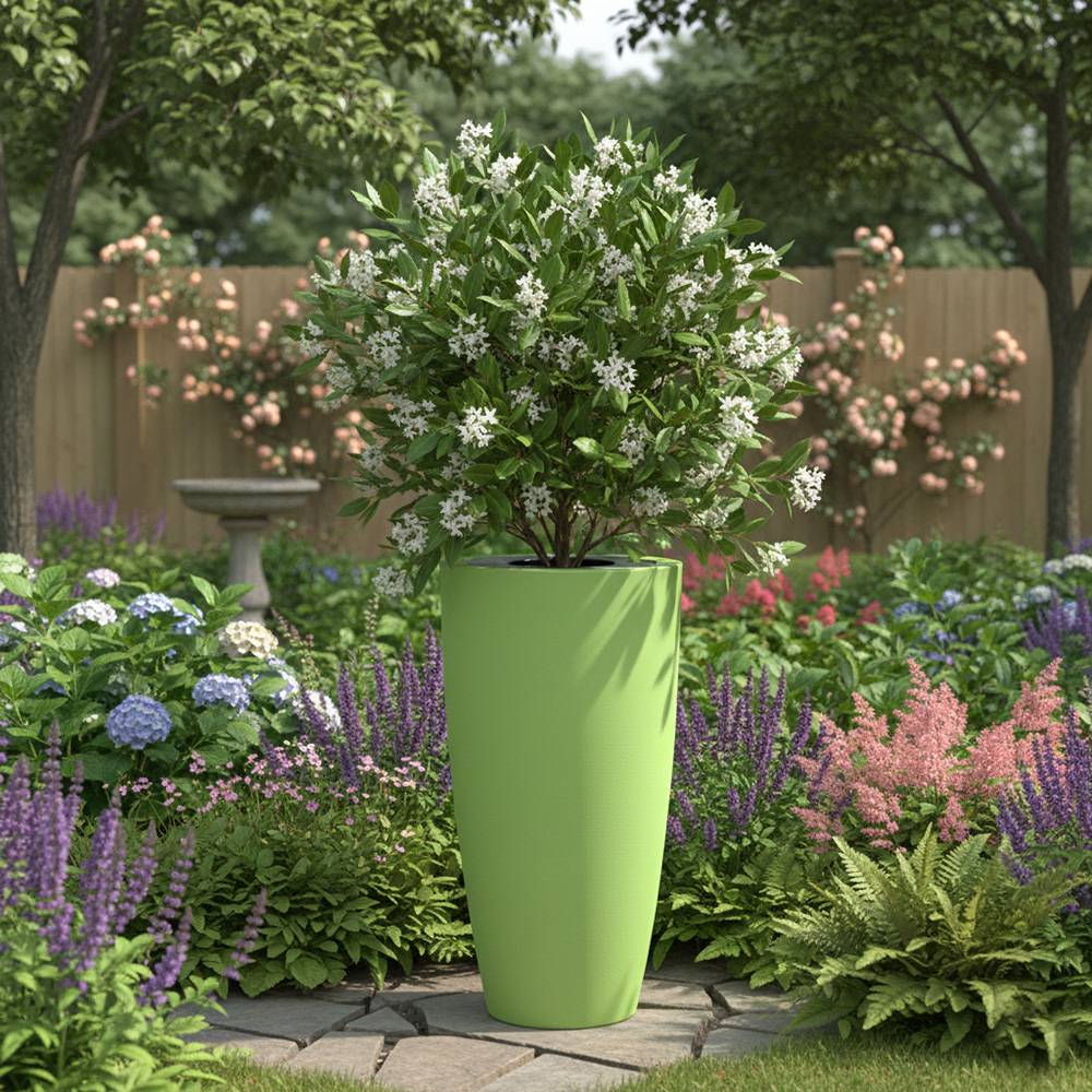Pot de fleurs conique 200l delight - plast'up rotomoulage - Image 3