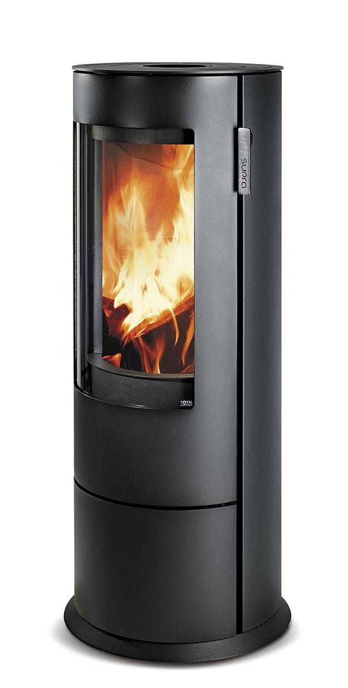 Supra - Poêle à bois CHLOÉ acier - vertical - étanche - 7,1kW Supra
