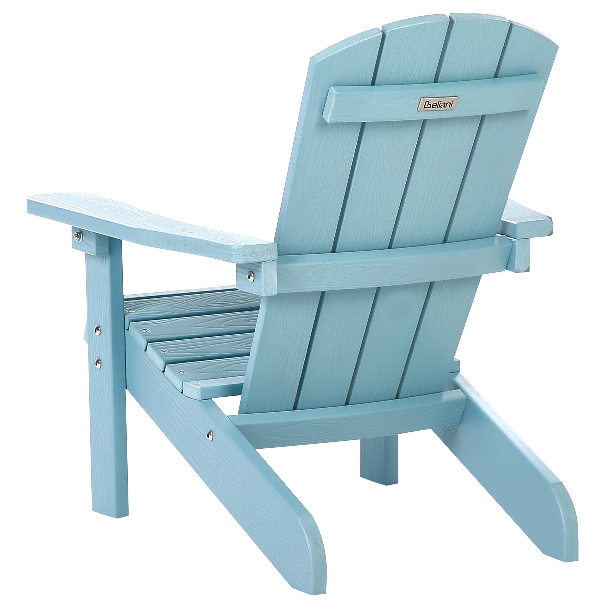 Beliani - Chaise pour enfant Bois synthétique Bleu clair ADIRONDACK - Beliani - Imagen 5
