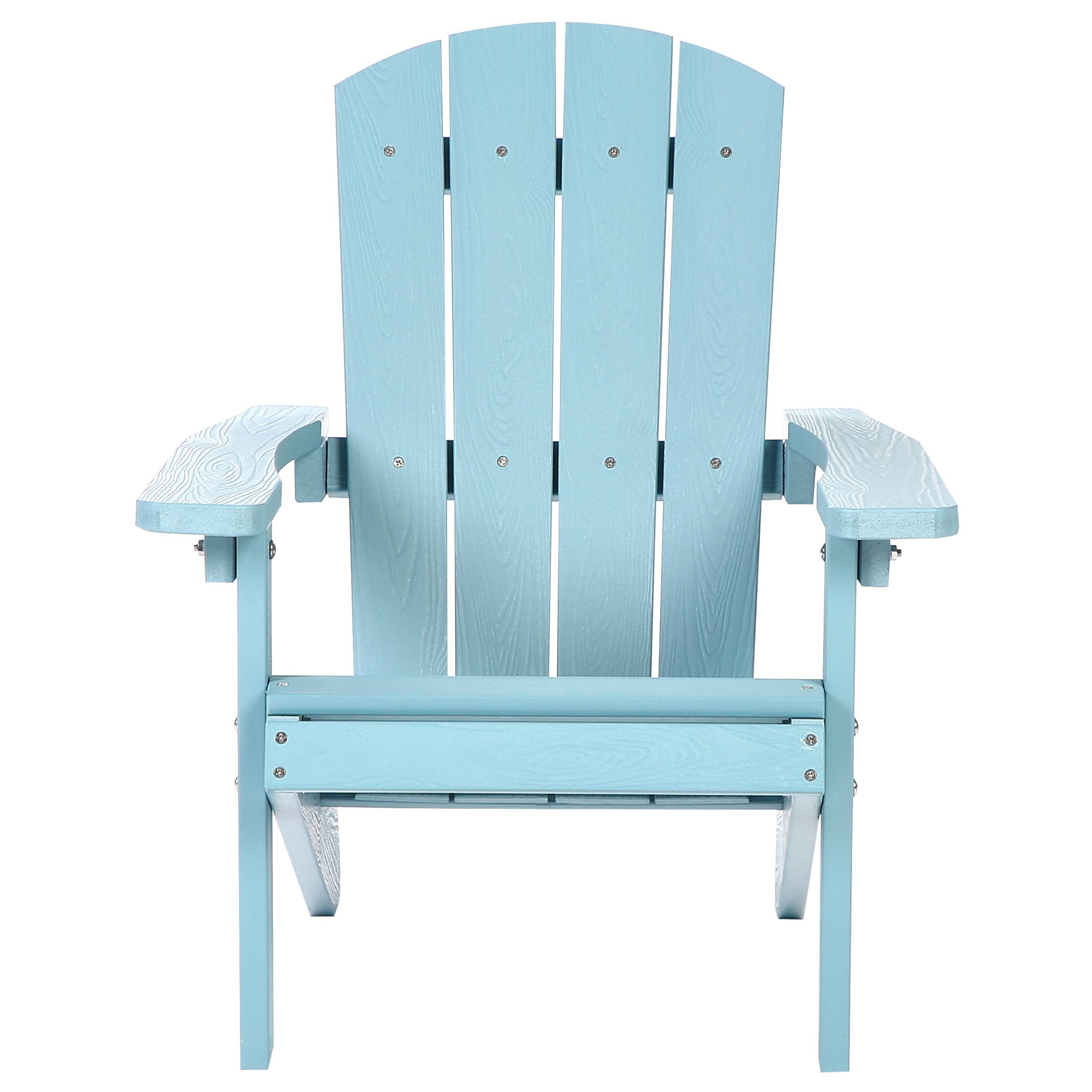 Beliani - Chaise pour enfant Bois synthétique Bleu clair ADIRONDACK - Beliani - Imagen 4