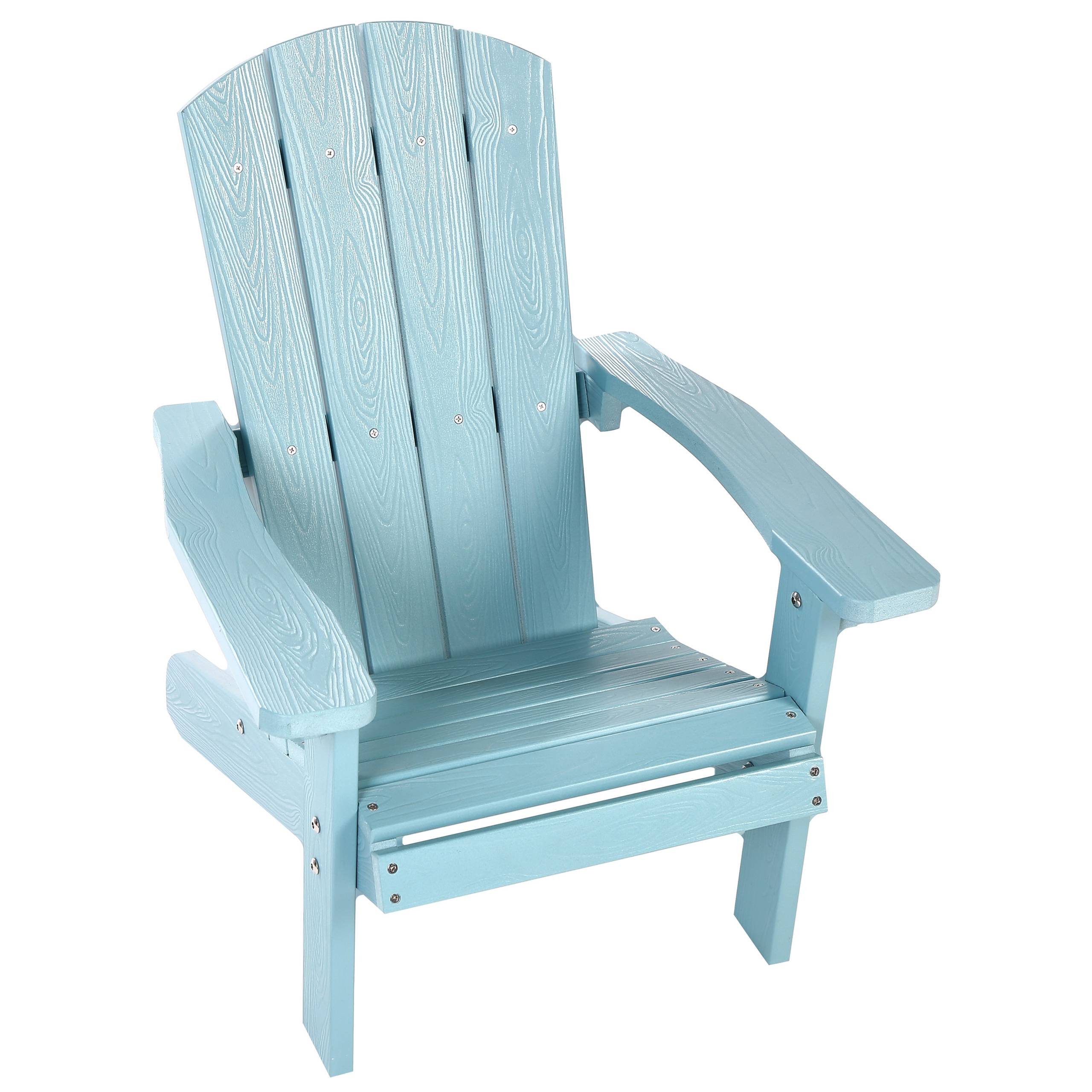 Beliani - Chaise pour enfant Bois synthétique Bleu clair ADIRONDACK - Beliani - Imagen 6