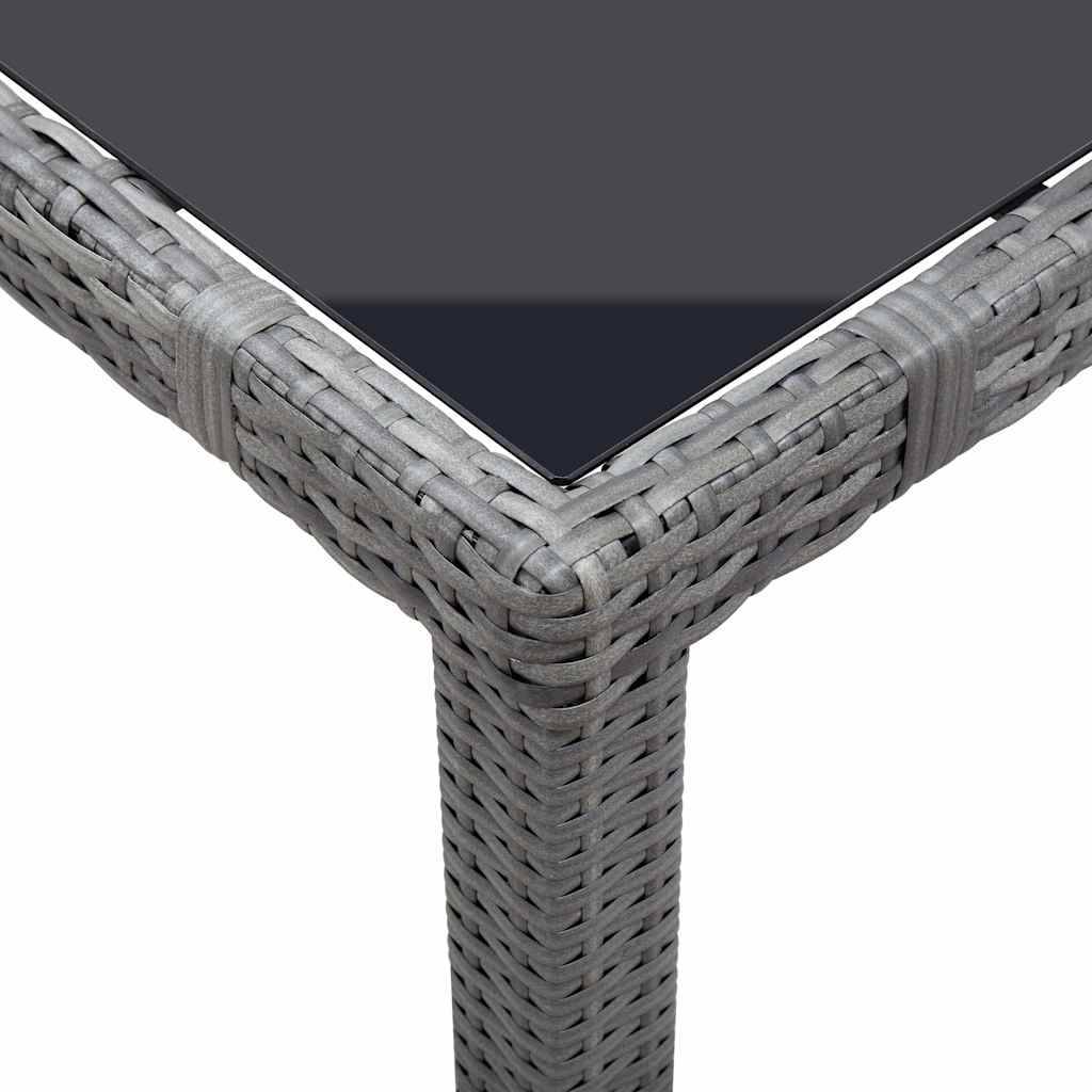 Vidaxl - Ensemble à manger d'extérieur 7 pcs Résine tressée Gris vidaXL 45993 - Imagen 10