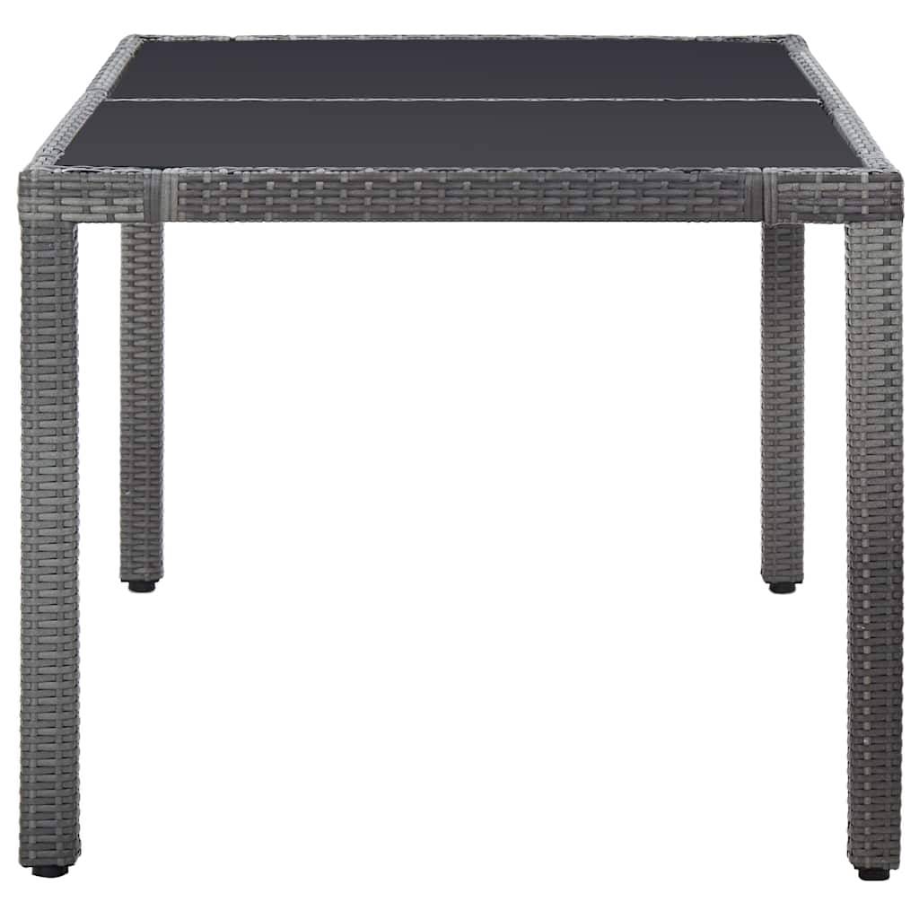 Vidaxl - Ensemble à manger d'extérieur 7 pcs Résine tressée Gris vidaXL 45993 - Imagen 8