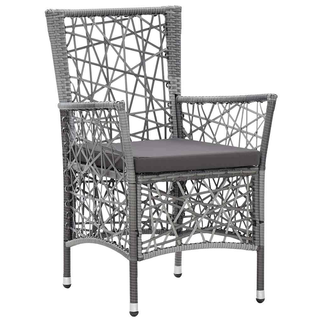 Vidaxl - Ensemble à manger d'extérieur 7 pcs Résine tressée Gris vidaXL 45993 - Imagen 5
