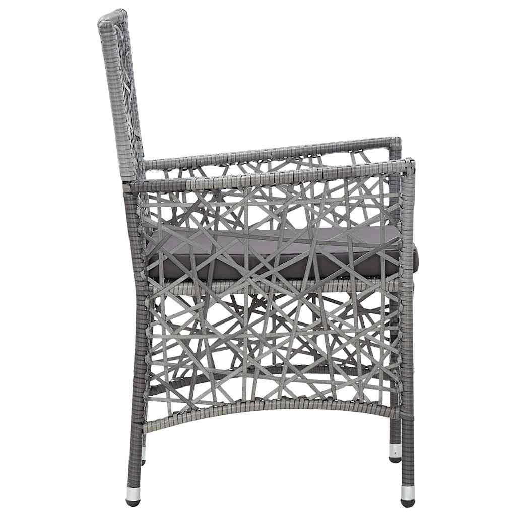 Vidaxl - Ensemble à manger d'extérieur 7 pcs Résine tressée Gris vidaXL 45993 - Imagen 9