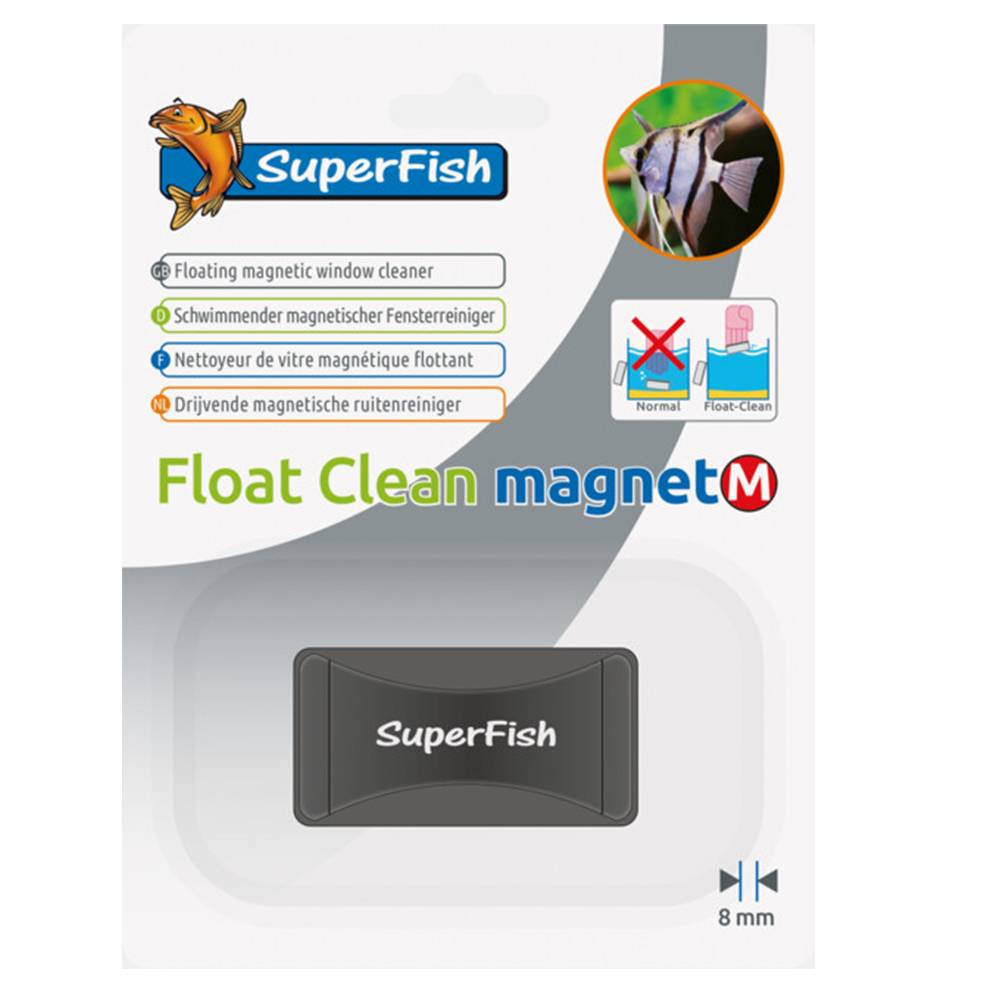 Superfish - Nettoyeur magnétique flottant aquarium verre 10 mm - SUPERFISH