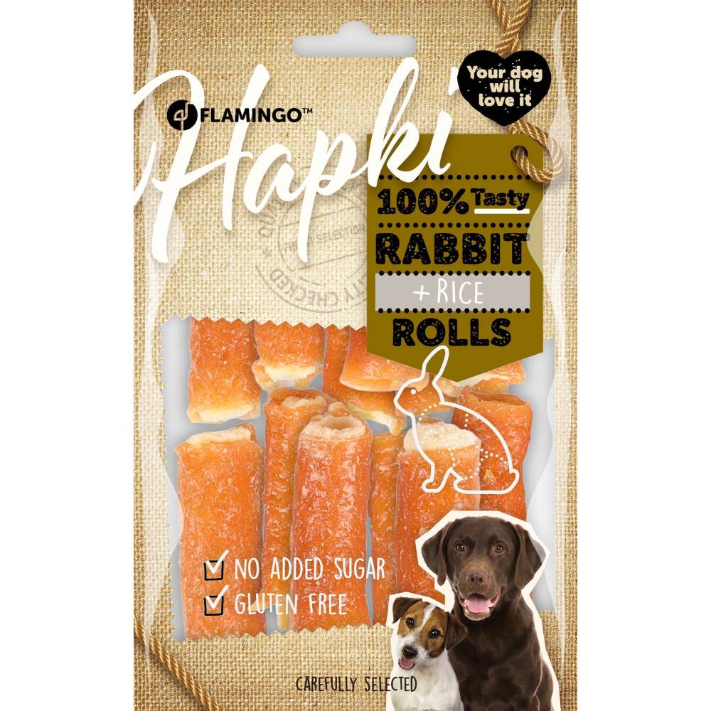 Friandises Hapki Cigare Lapin & Riz 85 g pour chien - Imagen 3