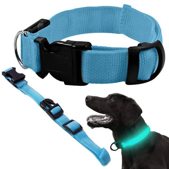Collier d'éclairage led pour chiens et chats adjustable 59cm - Image 1