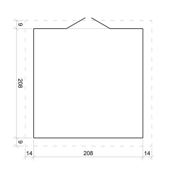 Timbela - Abri de jardin en bois - Stockage extérieur I236xL226xH218 cm/ 4.33 m² - Petit abri à outils, Local à vélos - 19 mm d’épaisseur - Timbela M369 - Image 6