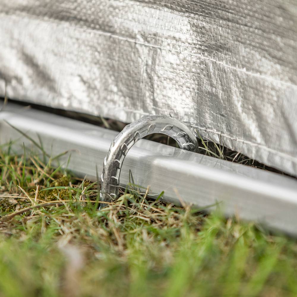 Abri de Jardin Abri de Vélo Argent L.176 x l.120 x H.163 cm SoBuy - Image 8