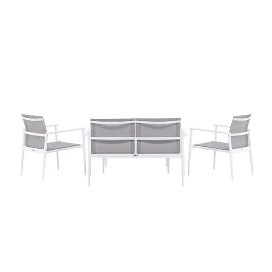 Salon de Jardin "Break" 105cm Blanc - Image 6