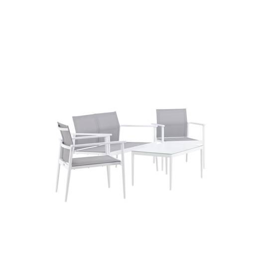 Salon de Jardin "Break" 105cm Blanc - Image 3