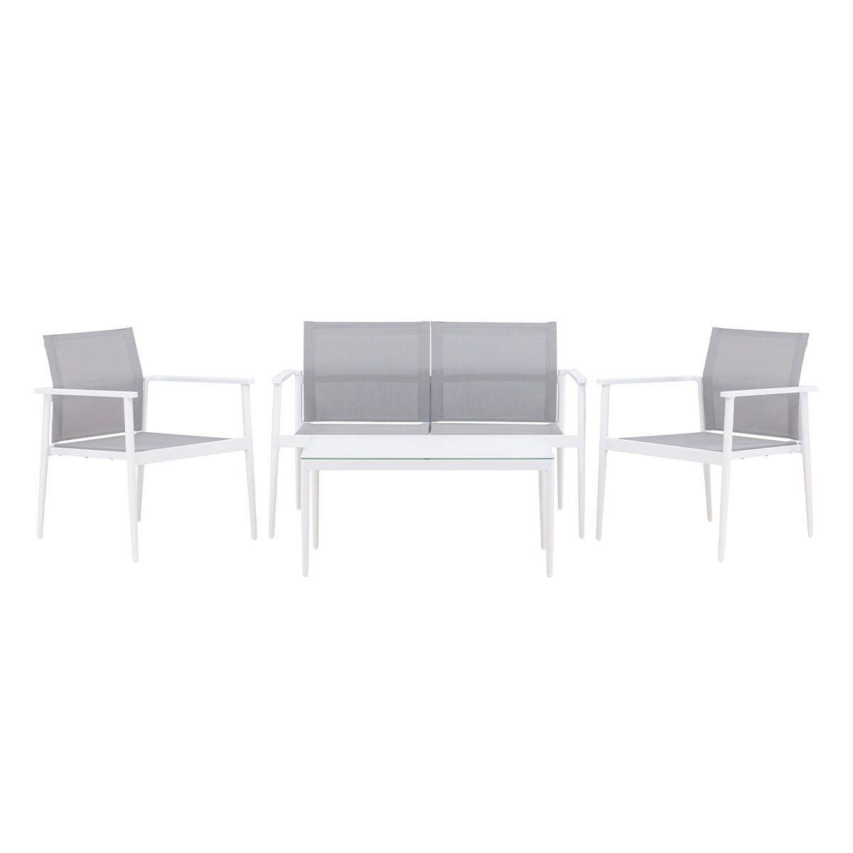 Salon de Jardin "Break" 105cm Blanc